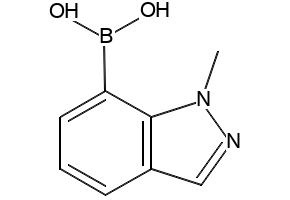 1-methyl-1H-indazol-7-yl-7-boronicacid structure, CAS 1001907-59-0