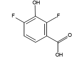 2,4-Difluoro-3-hydroxybenzoicacid structure, CAS 91659-08-4