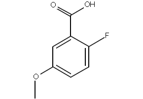 2-Fluoro-5-methoxybenzoicacid structure, CAS 367-83-9