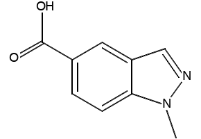 1-methyl-1H-indazole-5-carboxylicacid structure, CAS 1176754-31-6