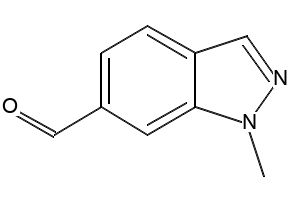 1-methyl-1H-indazole-6-carbaldehyde structure, CAS 1092351-51-3