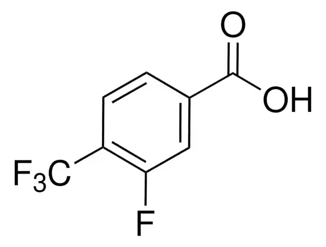 3-Fluoro-4-(trifluoromethyl)benzoicacid structure, CAS 115754-21-7
