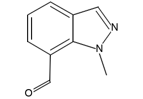 1-methyl-1H-indazole-7-carbaldehyde structure, CAS 951030-58-3