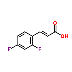 Trans-2,4-Difluorocinnamicacid structure, CAS 94977-52-3