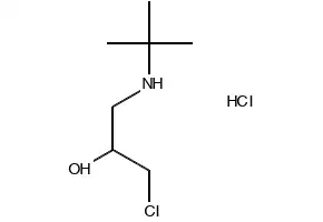 3-(tert-Butylamino)-1-chloro-2-propanolhydrochloride structure, CAS 41052-94-2