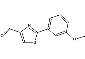 2-(3-methoxyphenyl)thiazole-4-carbaldehyde structure, CAS 749902-11-2