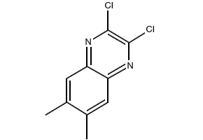 2,3-dichloro-6,7-dimethylquinoxaline structure, CAS 63810-80-0