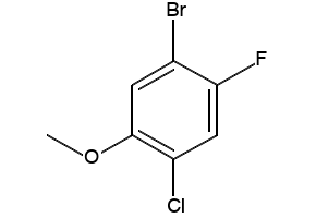 5-Bromo-2-chloro-4-fluoroanisole structure, CAS 146447-18-9