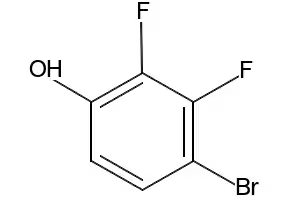 4-Bromo-2,3-difluorophenol structure, CAS 144292-32-0