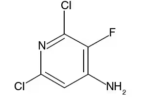 2,6-dichloro-3-nitropyridin-4-amine structure, CAS 2897-43-0