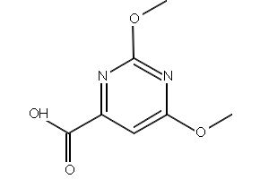 2,6-dimethoxypyrimidine-4-carboxylicacid structure, CAS 59864-30-1