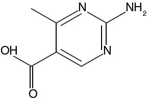 2-amino-4-methylpyrimidine-5-carboxylicacid structure, CAS 769-51-7