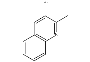 2-bromo-3-methylquinoline structure, CAS 35740-86-4