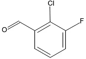 2-Chloro-3-fluorobenzaldehyde structure, CAS 96516-31-3