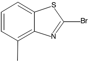 2-bromo-4-methylbenzo[d]thiazole structure, CAS 73443-76-2