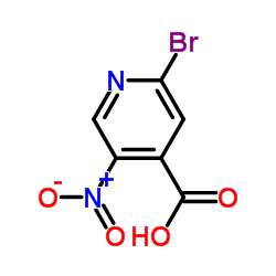 2-bromo-5-nitropyridine-4-carboxylicacid structure, CAS 1053655-82-5