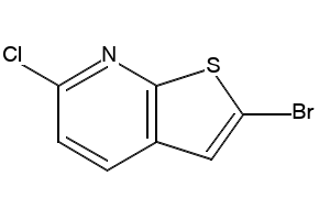 2-bromo-6-chlorothieno[2,3-b]pyridine structure, CAS 68236-35-1