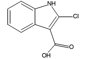 2-chloro-1H-indole-3-carboxylicacid structure, CAS 54778-20-0