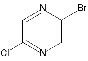 2-bromo-5-chloropyrazine structure, CAS 912773-21-8