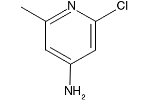 2-chloro-6-methylpyridin-4-amine structure, CAS 79055-63-3