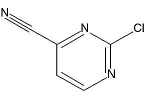 2-chloropyrimidine-4-carbonitrile structure, CAS 75833-38-4