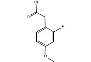 2-Fluoro-4-methoxyphenylaceticacid structure, CAS 883531-28-0