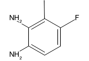 1,2-Diamino-3-methyl-4-fluorobenzene structure, CAS 485832-95-9