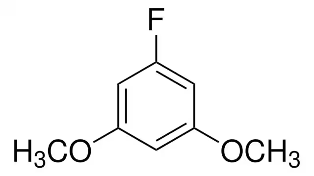 3,5-DimethoxyFluorobenzene structure, CAS 52189-63-6