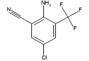 2-Amino-3-chloro-5-(trifluoromethoxy)benzonitrile structure, CAS 1003708-19-7