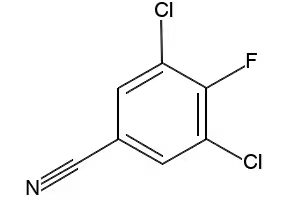 3,5-Dichloro-4-fluorobenzonitrile structure, CAS 103879-31-8