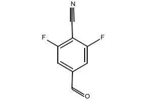 2,6-Difluoro-4-formylbenzonitrile structure, CAS 433939-88-9