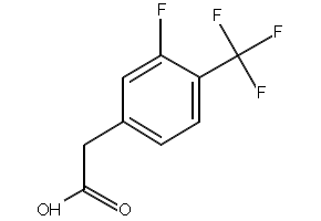 3-Fluoro-4-(trifluoromethyl)phenylaceticacid structure, CAS 238754-67-1