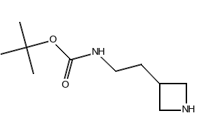 tert-butyl3-(2-aminoethyl)azetidine-1-carboxylatehydrochloride structure, CAS 162696-31-3