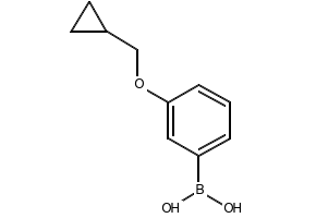 3-(cyclopropylmethoxy)phenylboronicacid structure, CAS 411229-76-0