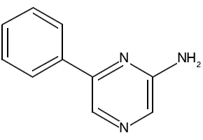 6-phenylpyrazin-2-amine structure, CAS 41270-69-3