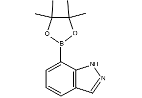 7-(4,4,5,5-tetramethyl-1,3,2-dioxaborolan-2-yl)-1H-indazole structure, CAS 915411-02-8