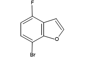 7-bromo-4-fluorobenzofuran structure, CAS 253429-31-1