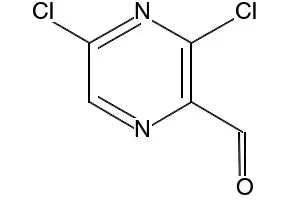 3,5-dichloropyrazine-2-carbaldehyde structure, CAS 136866-27-8