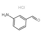 3-aminobenzaldehydehydrochloride structure, CAS 127248-99-1