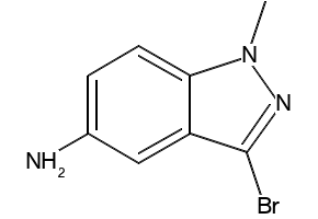 3-bromo-1-methyl-1H-indazol-5-amine structure, CAS 1092351-49-9