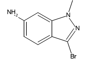 3-bromo-1-methyl-1H-indazol-6-amine structure, CAS 1203181-56-9