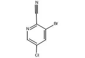 3-bromo-5-chloropyridine-2-carbonitrile structure, CAS 760207-83-8