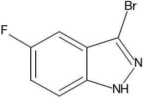 3-bromo-5-fluoro-1H-indazole structure, CAS 885519-08-4