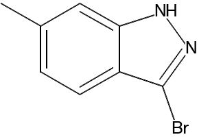 3-bromo-6-methyl-1H-indazole structure, CAS 40598-73-0