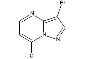 3-bromo-7-chloropyrazolo[1,5-a]pyrimidine structure, CAS 877173-84-7