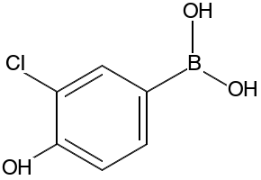 3-chloro-4-hydroxyphenylboronicacid structure, CAS 182344-13-4