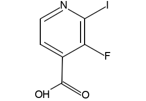 3-fluoro-2-iodopyridine-4-carboxylicacid structure, CAS 153035-09-7