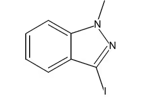 3-iodo-1-methyl-1H-indazole structure, CAS 52088-10-5