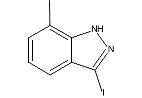3-iodo-7-methyl-1H-indazole structure, CAS 847906-27-8