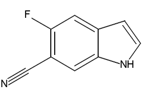 7-fluoro-1H-indole-5-carbonitrile structure, CAS 883500-88-7